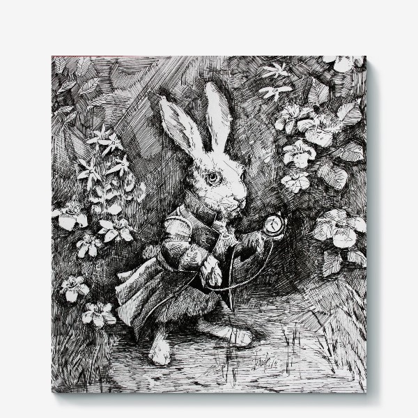 Холст &laquo;Кролик из "Алисы в стране чудес"&raquo;