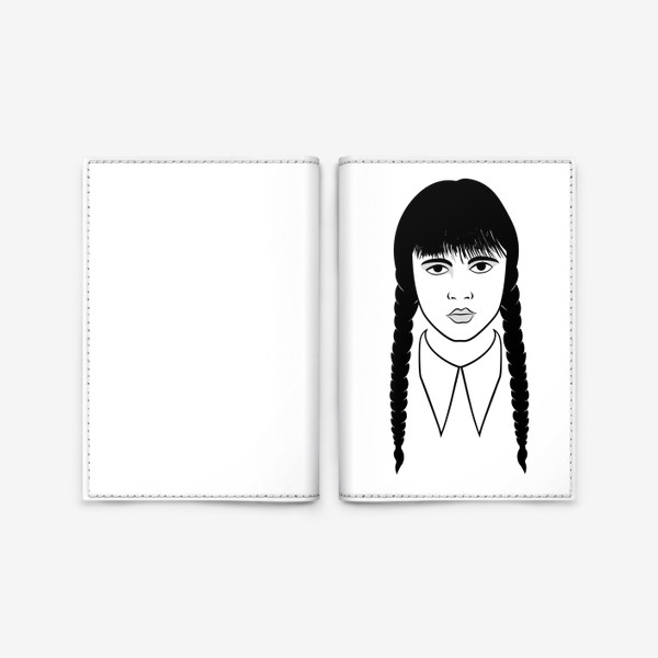 Обложка для паспорта «уэнздей , wednesday»