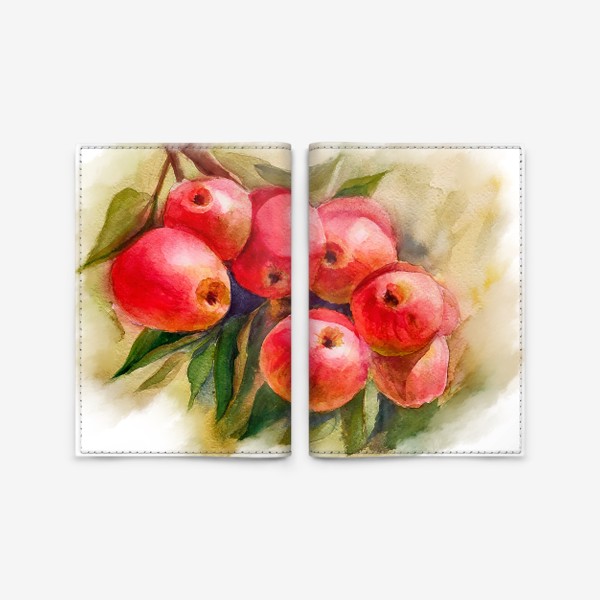 Обложка для паспорта «Розовые Яблоки»