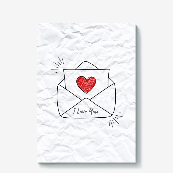Холст «Письмо о любви »