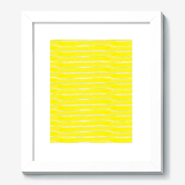 Картина «Абстрактный полосатый паттерн "тельняшка". Жёлтые полоски. Летняя коллекция.»