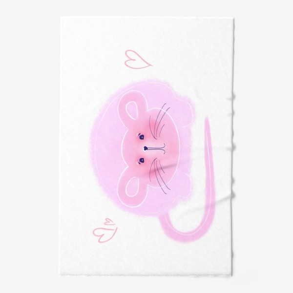 Полотенце «Милая розовая мышка»