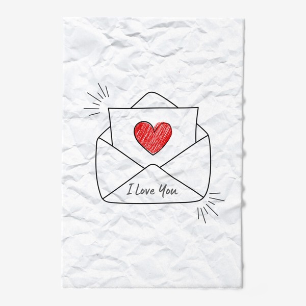 Полотенце «Письмо о любви »