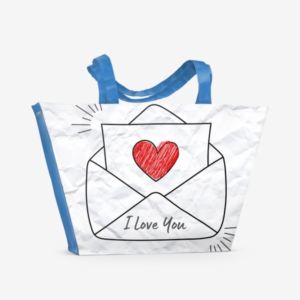 Пляжная сумка «Письмо о любви »