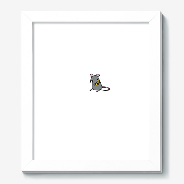 Картина «Мышка с кусочком сыра»