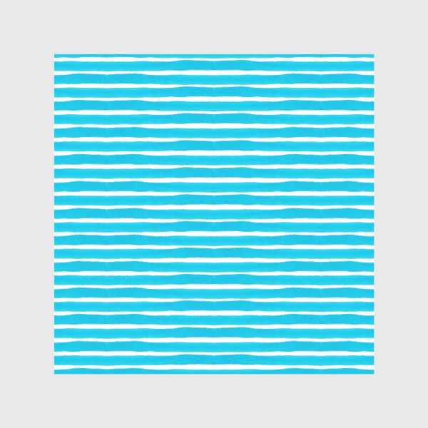 Скатерть &laquo;Абстрактный полосатый паттерн "тельняшка". Голубые акварельные полосы. Летняя коллекция.&raquo;