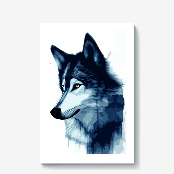 Холст «Синий волк»