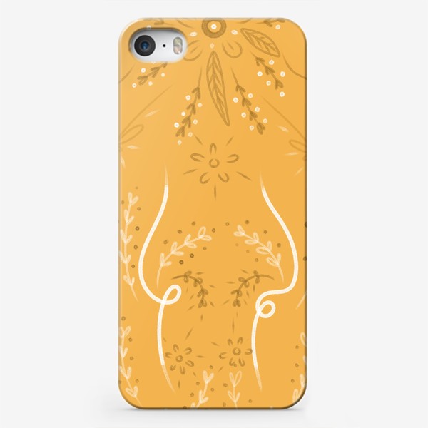 Чехол iPhone «пасхальное яйцо оранжевое  в подарок на пасху»