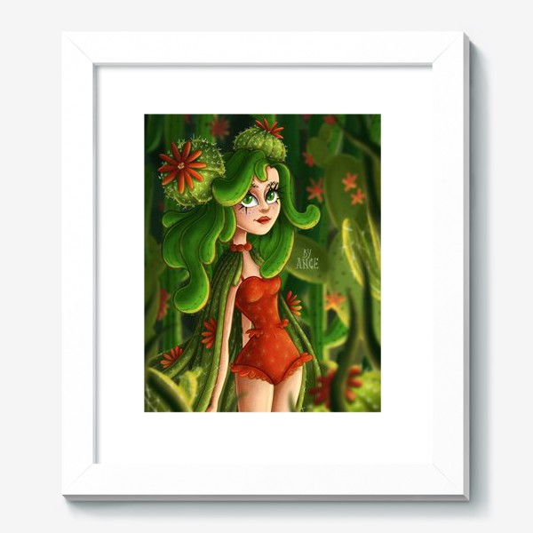 Картина «Девушка-кактус»