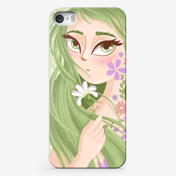 Чехол iPhone «Девушка-весна»