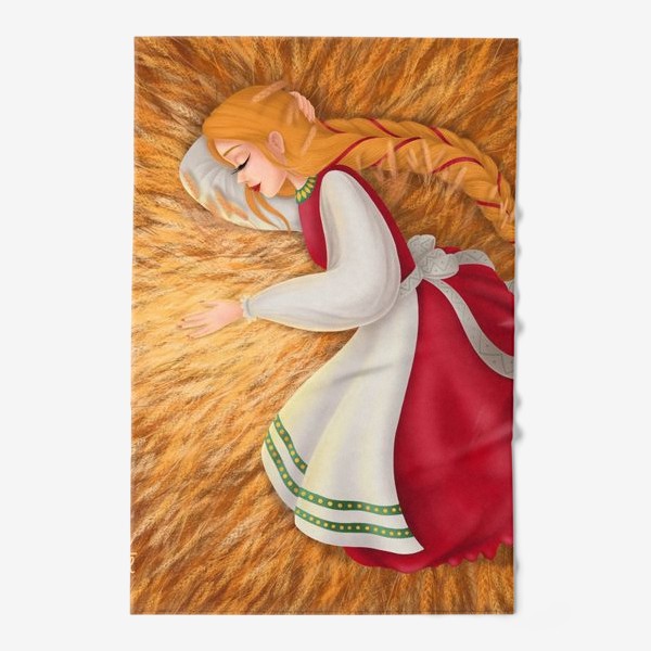 Полотенце «Девушка в пшеничном поле »