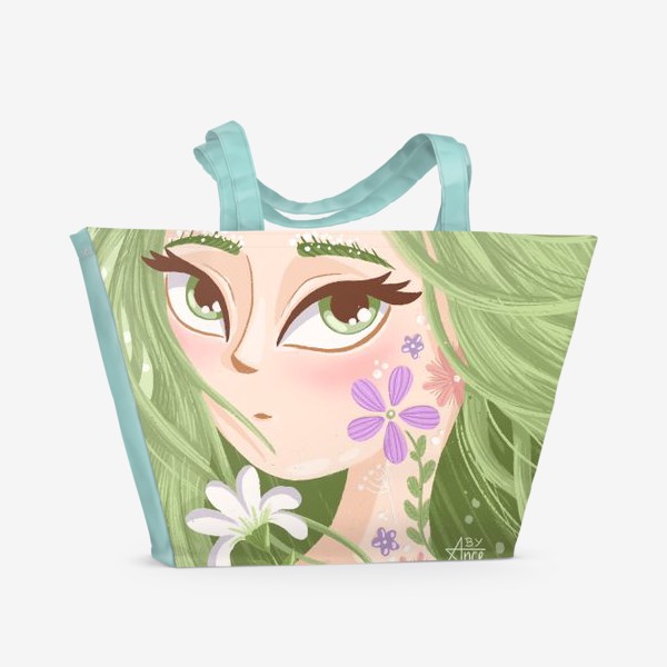Пляжная сумка «Девушка-весна»
