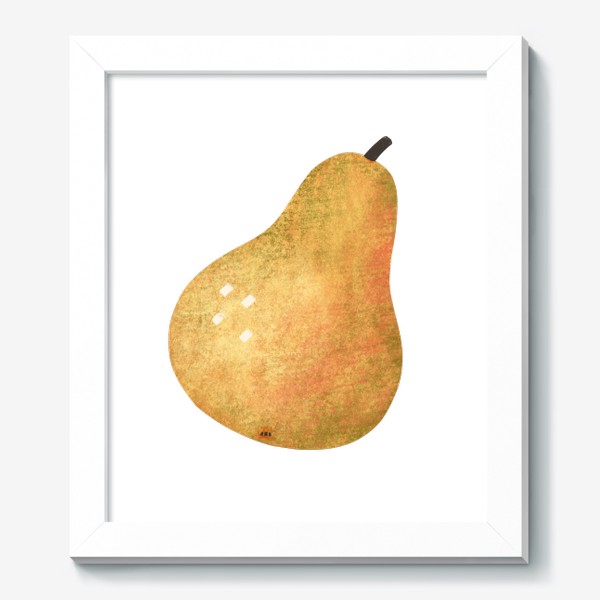Картина «Рисованная текстурная груша фруктовый принт»