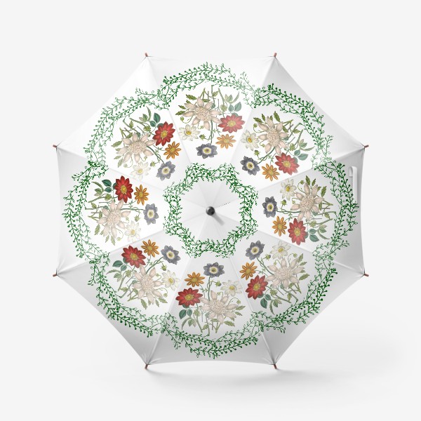 Зонт «Анемоны, ботанический венок»