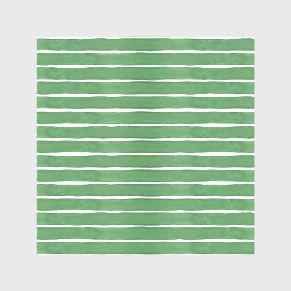 Скатерть «Абстрактный полосатый паттерн "тельняшка". Зелёные акварельные полосы. Летняя коллекция.»
