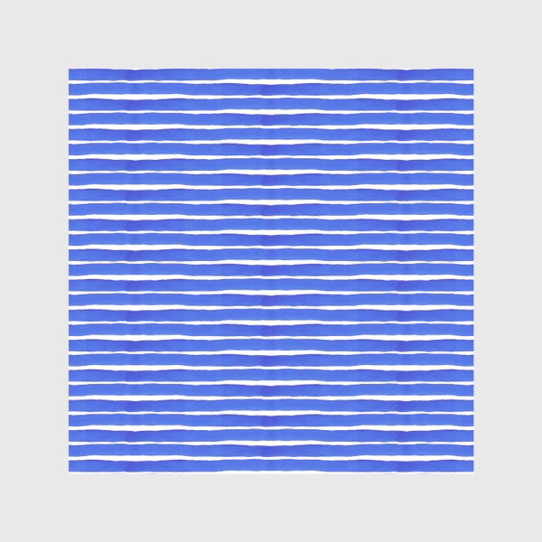 Скатерть &laquo;Абстрактный полосатый паттерн "тельняшка" . Синие акварельные полосы. Летняя коллекция.&raquo;