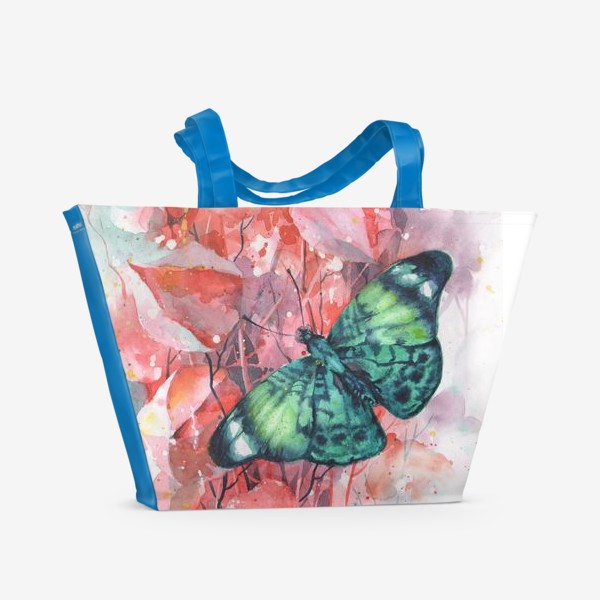 Пляжная сумка &laquo;Изумрудная бабочка&raquo;