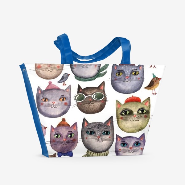 Пляжная сумка «Коты!»