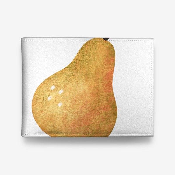 Кошелек «Рисованная текстурная груша фруктовый принт»