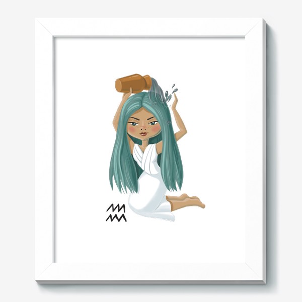 Картина «знак зодиака водолей девушка »