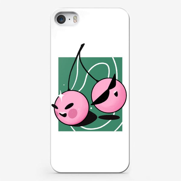 Чехол iPhone &laquo;веселые вишни &raquo;
