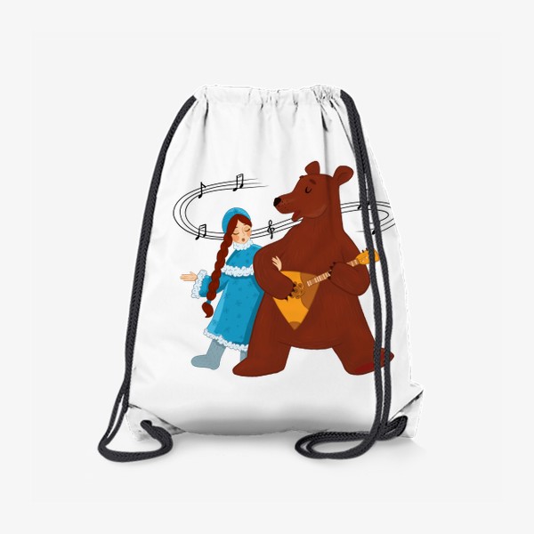 Рюкзак «Снегурочка и медведь»