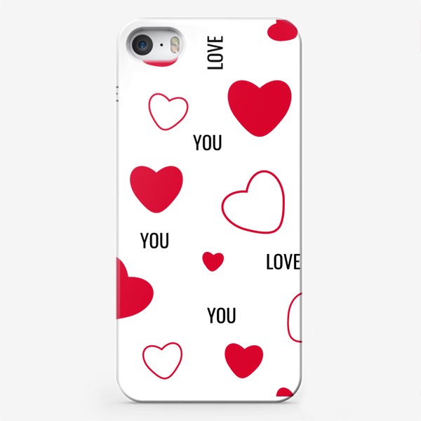 Чехол iPhone «Паттерн. День Влюбленных»
