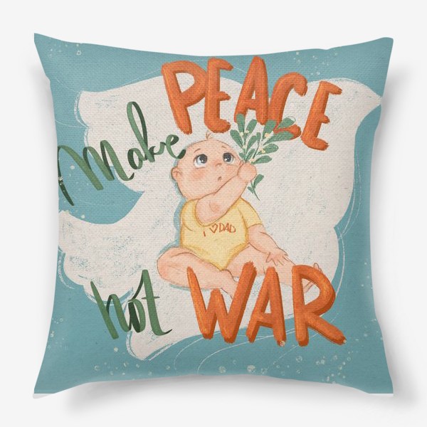 Подушка «Make peace »