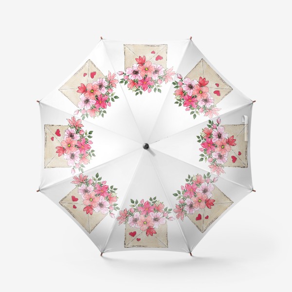 Зонт «цветы в конверте»