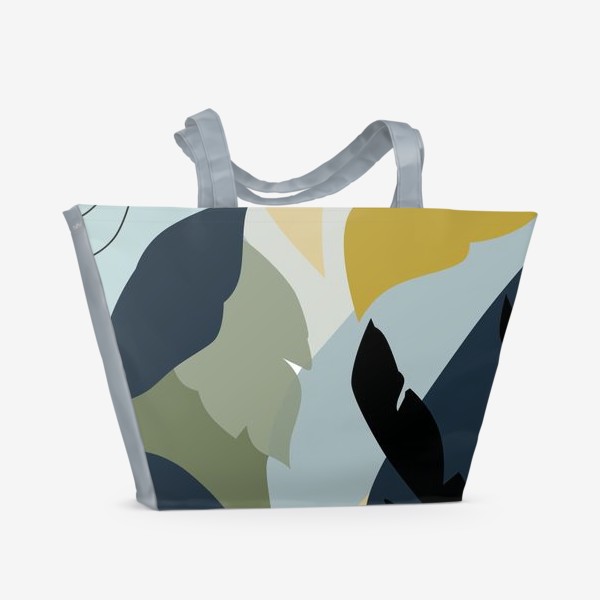 Пляжная сумка «Стилизованные листья»