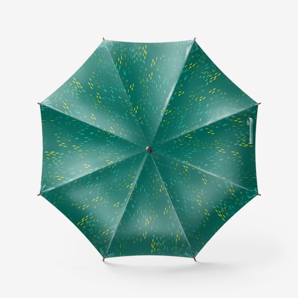 Зонт «Зеленая абстракция лес, луг, поле, болото»