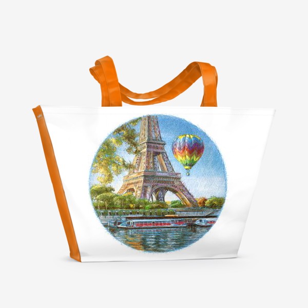 Пляжная сумка «Paris. Tour Eiffel.»
