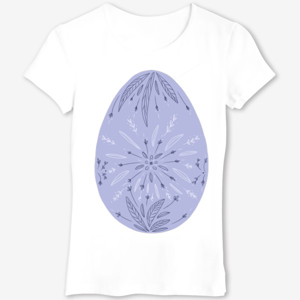 Футболка «фиолетовое пасхальное яйцо  в подарок на пасху»