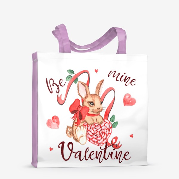 Сумка-шоппер «Кролик "Будь моей валентинкой"»