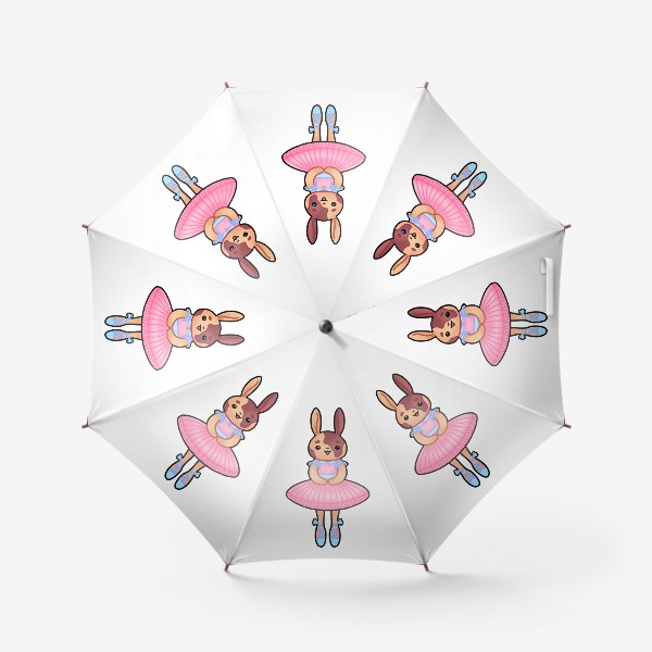 Зонт «Кролик - балерина, кавайная зайка в японском стиле»