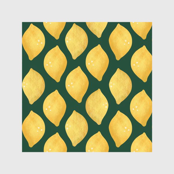 Шторы &laquo;Лимоны на зелёном фоне Яркий лимонный геометрический принт &raquo;
