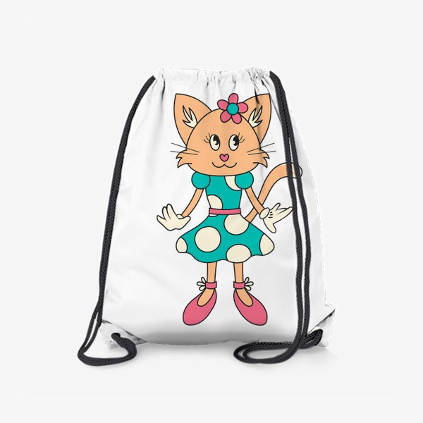 Рюкзак «Ретро кошка в платье»