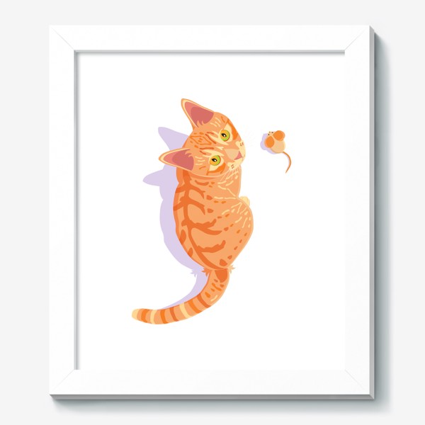 Картина «Рыжий кот с мышкой»