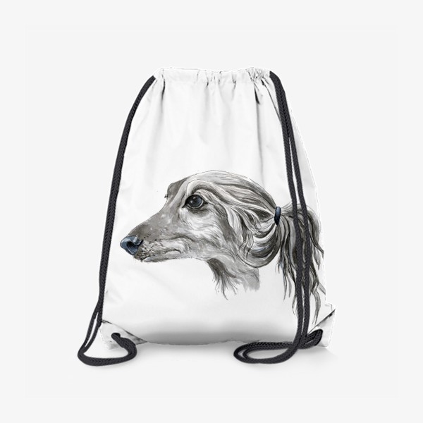 Рюкзак «Портрет собаки породы салюки борзая»
