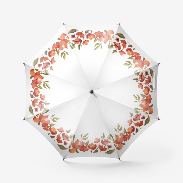 Зонт &laquo;Акварельные цветы&raquo;