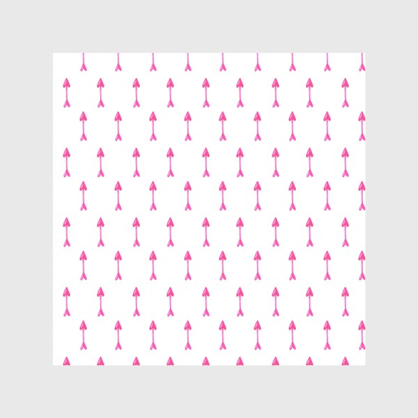 Скатерть «Паттерн розовые стрелы на белом фоне»
