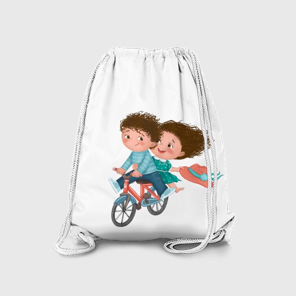 Рюкзак «Влюбленные на велосипеде»