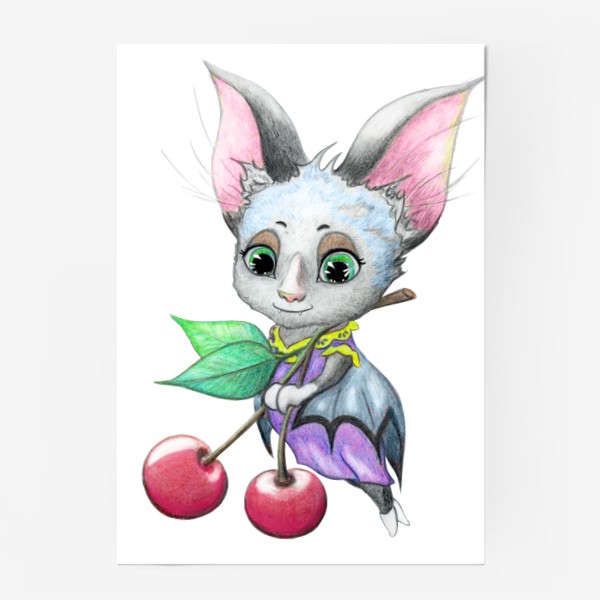 Постер «Летучая мышка с вишней»