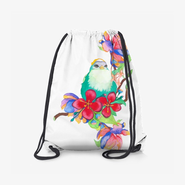 Рюкзак «Птица в цветах»