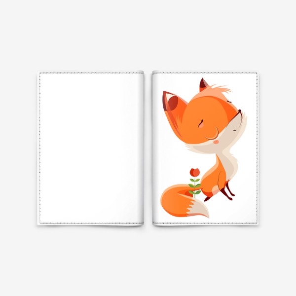 Обложка для паспорта «Гордая лиса»