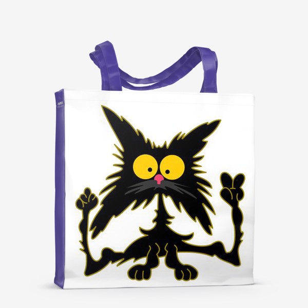 Сумка-шоппер «Смешная кошка»