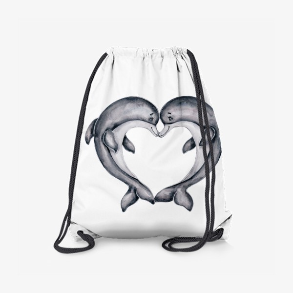 Рюкзак «Влюбленные дельфинчики. 14 февраля»