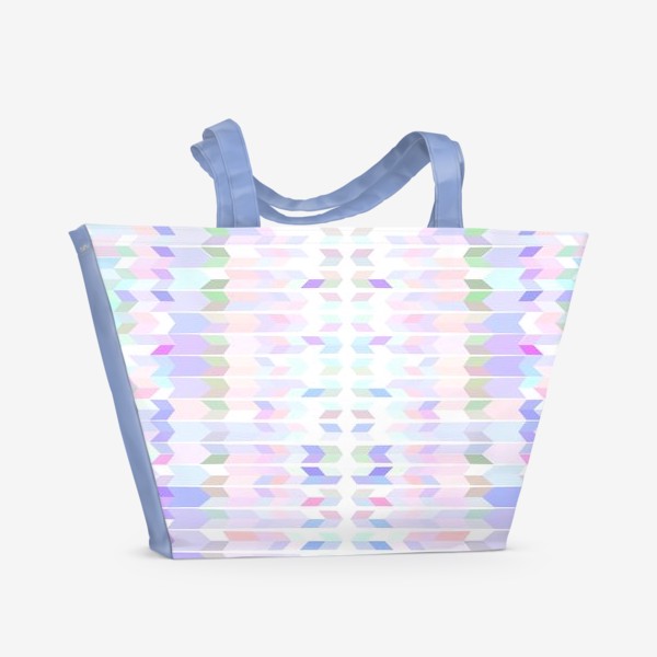 Пляжная сумка «пастельная геометрия»