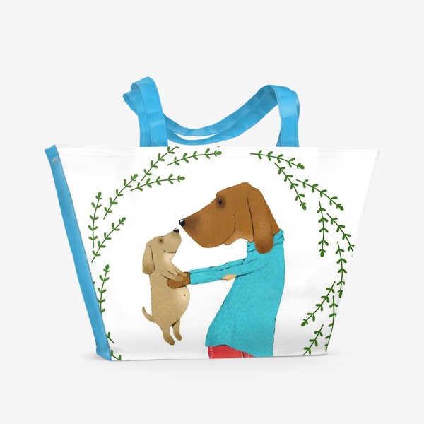 Пляжная сумка «собачья радость»