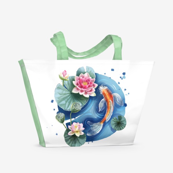 Пляжная сумка «Золотая рыбка »
